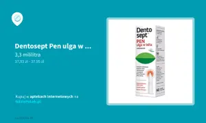 Opakowanie Dentosept Pen z aplikatorem, ulga w bólu zęba.